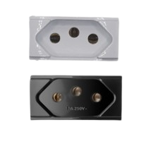 Módulo Tomada 2 Pinos + Terra Soprano