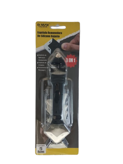 Espatula 3 Em 1 Removedora De Silicone E Rejunte + 5 Raios B-Max - Imagem 3