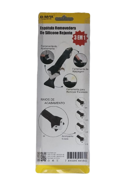 Espatula 3 Em 1 Removedora De Silicone E Rejunte + 5 Raios B-Max - Imagem 4