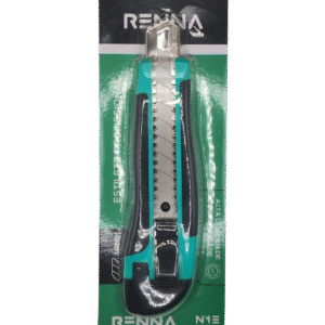 Estilete Retrátil Emborrachado Com Trava 18mm - Renna